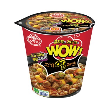 오뚜기)WOW고기열라면소컵