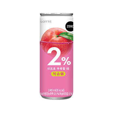 롯데)2프로복숭아캔240ml