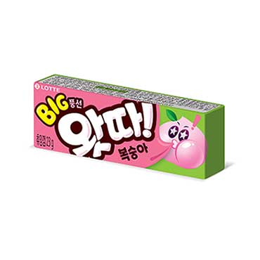 롯데)왓따복숭아풍선껌